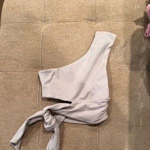 Lovers and friends blue wrap top
